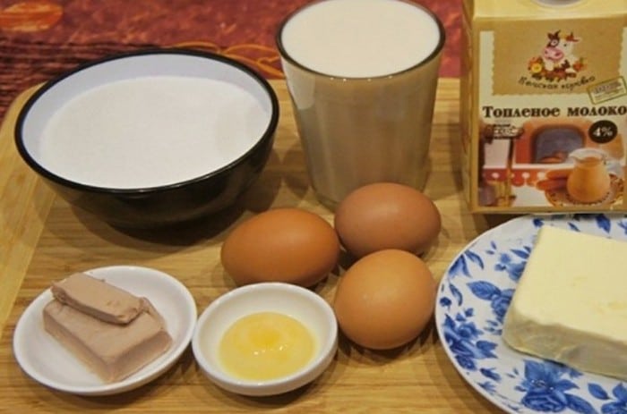 Пасхальный кулич продукты