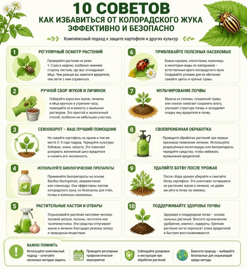 Биопрепараты от колорадского жука: топ 5 органических