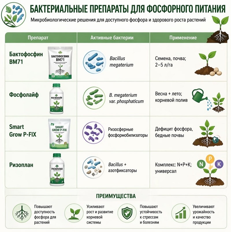 Фосформобилизаторы в составе биостимуляторов