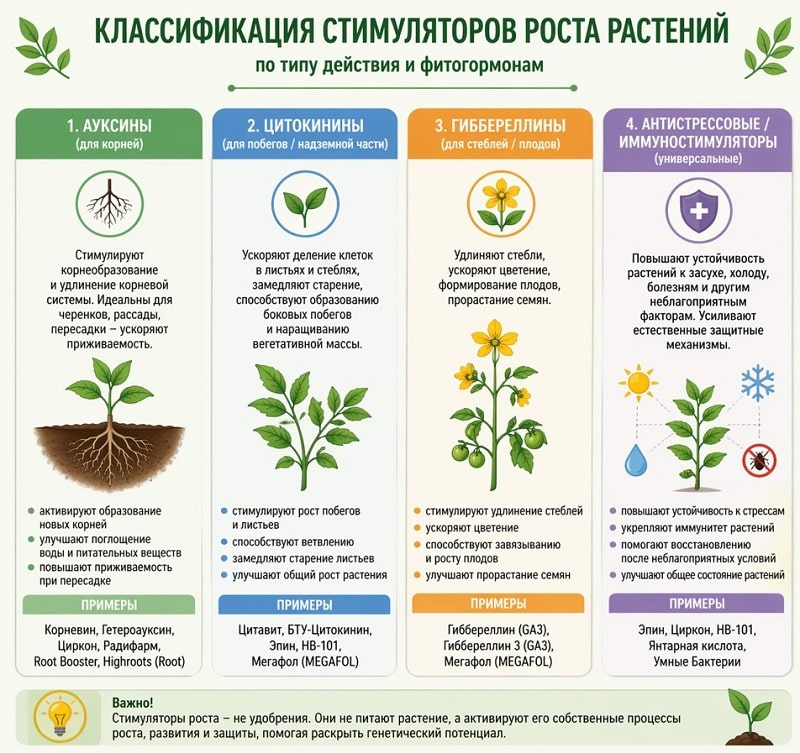 Сравнение органических и синтетических стимуляторов роста