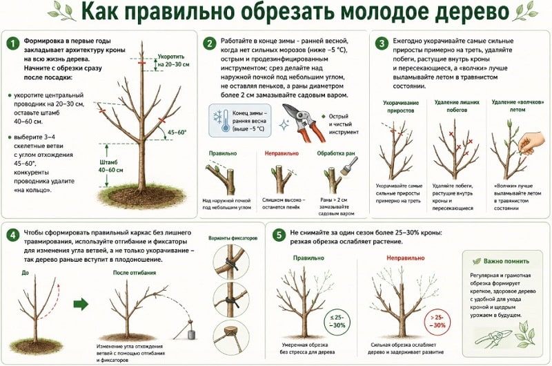 Посадка плодовых деревьев: пошаговая инструкция для новичков