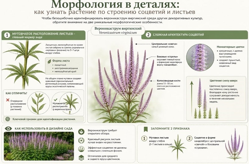 Вероникаструм - описание растение, как вглядит